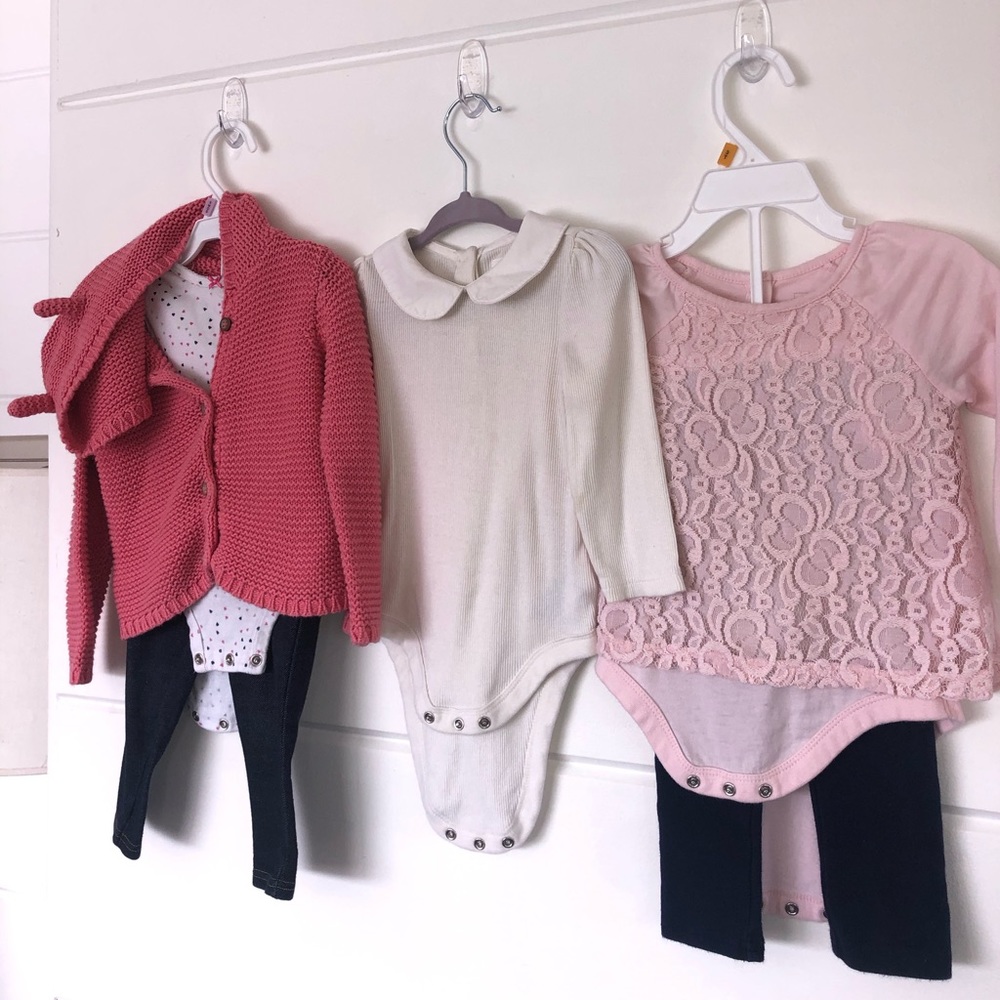 🐣🐰💐6 piece Baby Gap 9-12m Spring Set